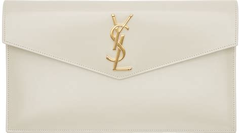 ysl white uptown pouch|saint laurent quilted pouch.